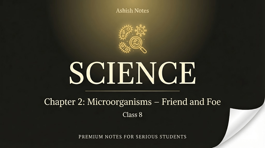 Microorganisms – Friend and Foe Class 8 Notes