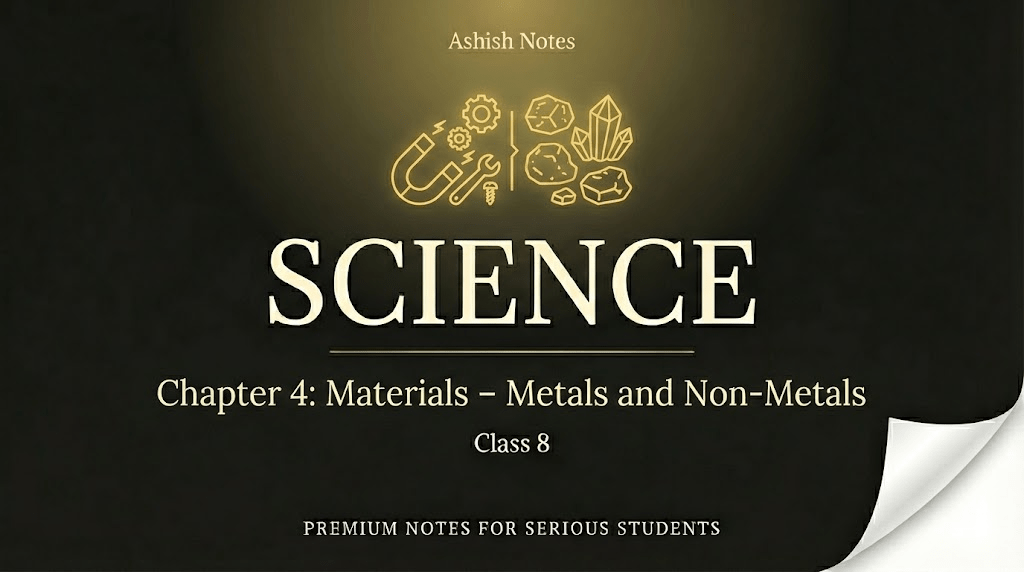 Materials – Metals and Non-Metals Class 8 Notes