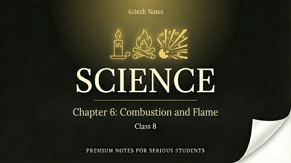 Combustion and Flame Class 8 Notes