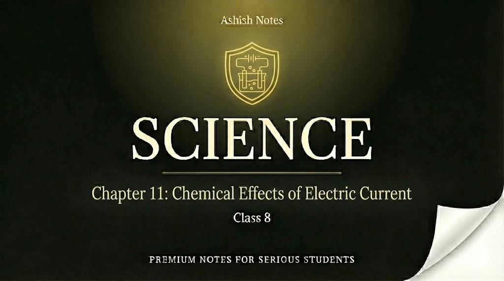 Chemical Effects of Electric Current Class 8 Notes