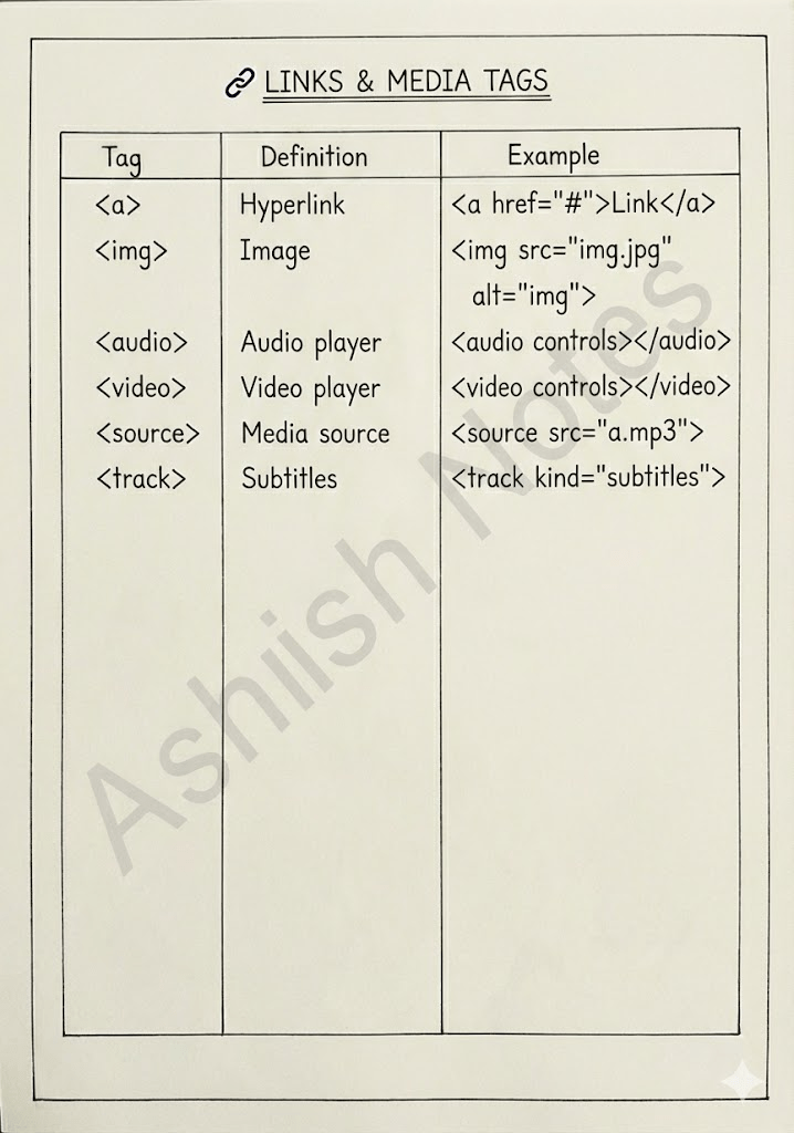 HTML Handwritten Notes