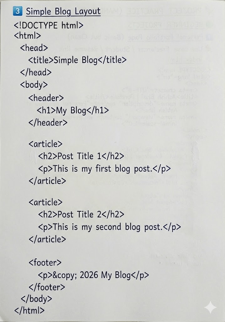 HTML Handwritten Notes