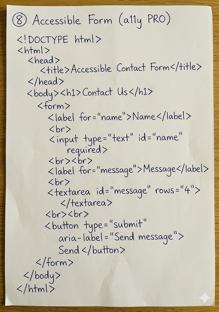 HTML Handwritten Notes