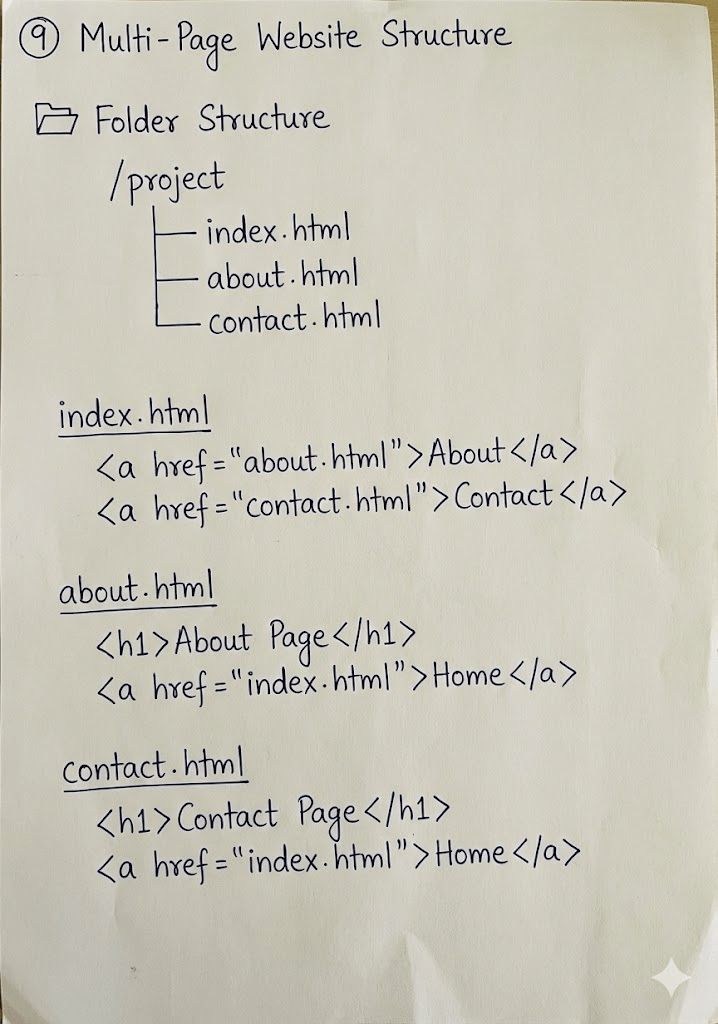 HTML Handwritten Notes