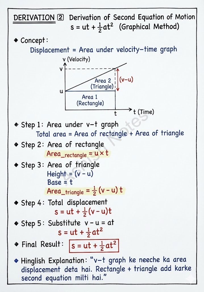 Motion in a Straight Line Physics Notes